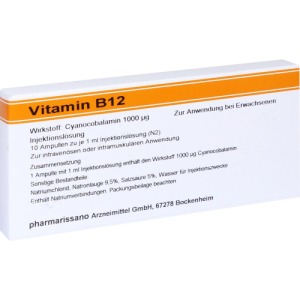 Abbildung: Vitamin B12 RÖWO 1.000 µg Ampullen, 10 x 1 ml