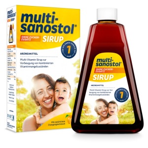 Abbildung: Multi Sanostol Sirup ohne Zuckerzusatz 260 g, 260 g