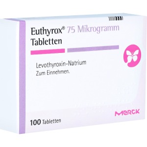 Abbildung: Euthyrox 75 Mikrogramm Tabletten, 100 St.