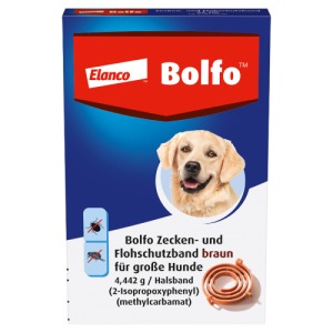 Abbildung: Bolfo Flohschutzband Braun für große Hunde, 1 St.