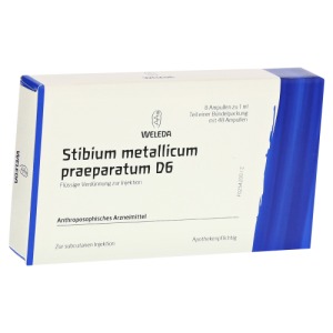 Abbildung: Stibium Metallicum Praeparatum D 6 Ampul, 48 x 1 ml