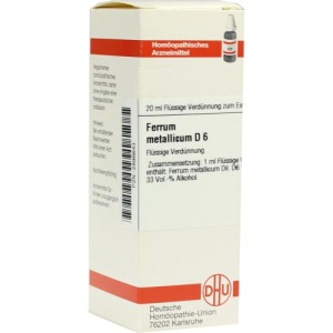 Ferrum Metallicum D 6 Dilution 20 ml