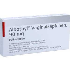 Albothyl Vaginalzäpfchen 90 mg 6 St