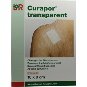 Abbildung: Curapor Wundverband Transparent 10x8cm steril, 5 St.