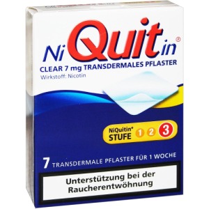 Abbildung: Niquitin Clear 7 mg transdermale Pflaster, 7 St.