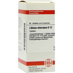 Lithium Chloratum D 12 Tabletten 80 St