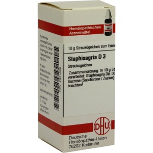 Staphisagria D 3 Globuli, 10 g