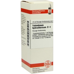 Yohimbinum Hydrochloricum D 4 Dilution 20 ml