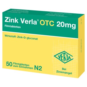 Abbildung: ZINK Verla OTC 20 mg Filmtabletten, 50 St.