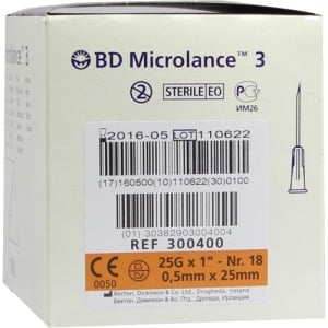 BD Microlance Kanüle 25 G 1 0,5x25 mm
