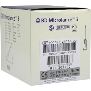 BD Microlance Kanüle 27 G 3/4 0,4x19 mm, 100 St.