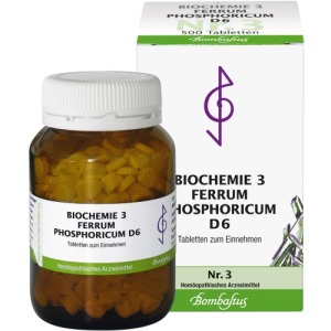 Biochemie 3 Ferrum phosphoricum D 6 Tabl 500 St