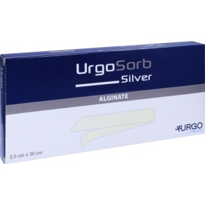 Urgosorb Silver 2,5x30 cm Tamponade 5 St