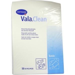 Valaclean Basic Waschhandschuhe 50 St