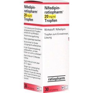 NIFEDIPIN-ratiopharm 20 mg/ml Tropfen z.Einnehmen, 30 ml