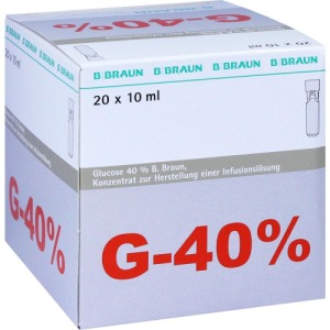 Glucose 40% B.braun Mini Plasco connect, 20 x 10 ml