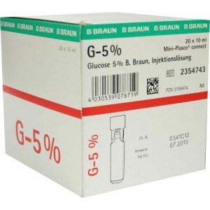 Abbildung: Glucose 5% B.braun Mini Plasco connect I, 20 x 10 ml