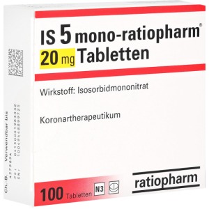Abbildung: IS 5 Mono-ratiopharm 20 mg Tabletten, 100 St.