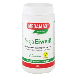 Abbildung: MEGAMAX Soja Eiweiss Vanille VEGAN, 400 g