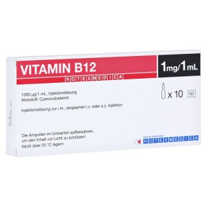 Abbildung: Vitamin B12 Rotexmedica Injektionslösung, 10 x 1 ml