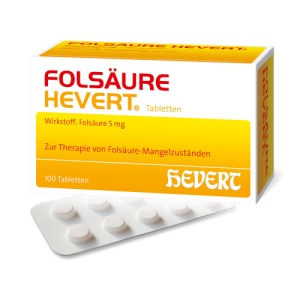 Abbildung: Folsäure Hevert Tabletten, 100 St.