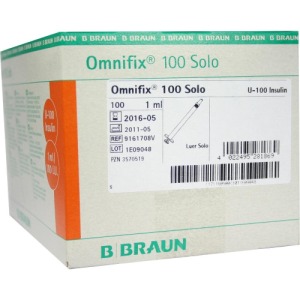 Omnifix Insulinspritzen 1 ml U100 100 St