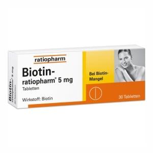 Abbildung: Biotin ratiopharm 5 mg, 30 St.