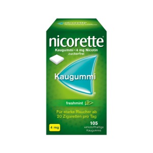 Abbildung: nicorette Kaugummi 4 mg freshmint, 105 St.