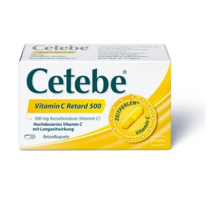 Abbildung: Cetebe Vitamin C Retard 500, 30 St.