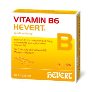 Abbildung: Vitamin B6 Hevert Ampullen, 10 x 2 ml