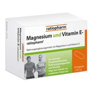 Abbildung: Magnesium und Vitamin E ratiopharm, 60 St.