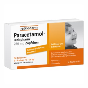Abbildung: Paracetamol ratiopharm 250 mg, 10 St.