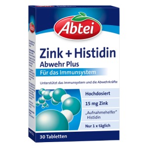 Abbildung: Abtei Zink+histidin Tabletten, 30 St.