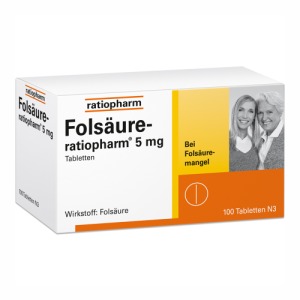 Abbildung: Folsäure ratiopharm 5 mg, 100 St.