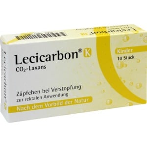 Abbildung: Lecicarbon K CO2 Laxans Kindersuppositor, 10 St.