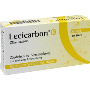 Lecicarbon K CO2 Laxans Kindersuppositor 10 St
