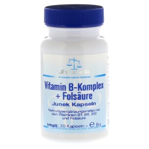 Abbildung: Vitamin B Komplex+folsäure Junek Kapseln, 30 St.