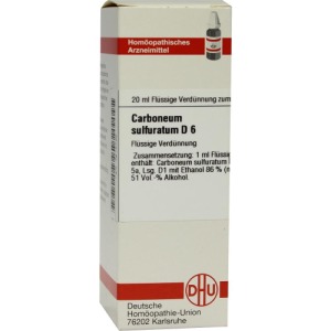 Carboneum Sulfuratum D 6 Dilution 20 ml