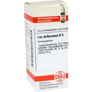 LAC Defloratum D 6 Globuli 10 g