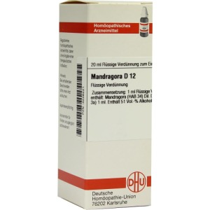 Mandragora D 12 Dilution 20 ml