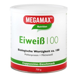 Abbildung: MEGAMAX Eiweiß 100 CAPPUCCINO, 750 g