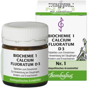 Abbildung: Biochemie 1 Calcium fluoratum D 3 Tablet, 80 St.