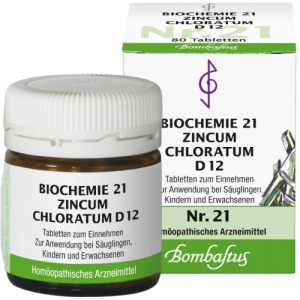 Biochemie 21 Zincum chloratum D 12 Table 80 St