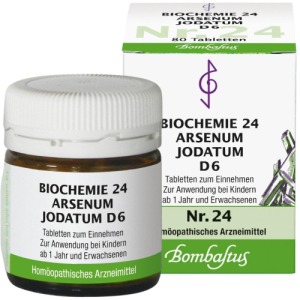 Biochemie 24 Arsenum jodatum D 6 Tablett 80 St