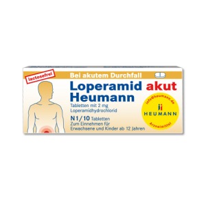Abbildung: Loperamid akut Heumann Tabletten, 10 St.