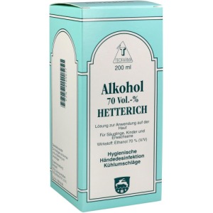 Alkohol 70% V/V Hetterich 200 ml