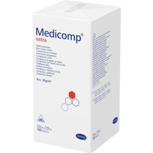 Medicomp extra unsteril 7,5x7,5 cm 100 St