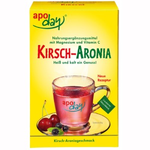 Abbildung: Apoday Kirsch Magnesium + Vitamin C, 10 x 10 g