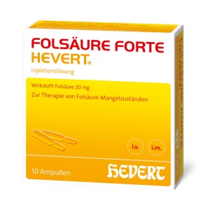 Abbildung: Folsäure Forte Hevert, 10 x 2 ml