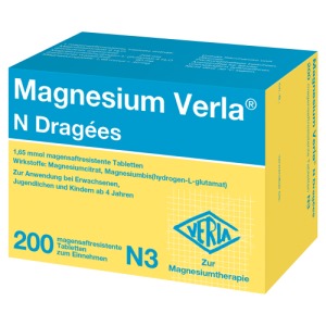 Abbildung: Magnesium Verla N Dragees, 200 St.